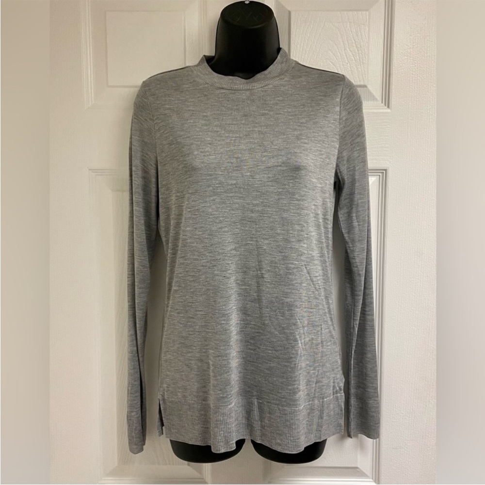 Reiss Grey Fine Gauge Knit sweater top